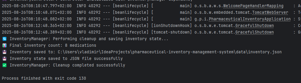 Terminal for Pharmaceutical Inventory on Stop